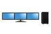 Triple 24 inch Monitor Array & Ultra PC Bundle