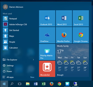 Windows 10 Start Menu